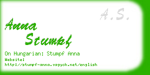 anna stumpf business card